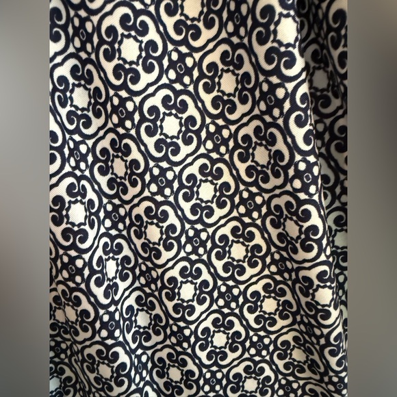 Dana Buchman Navy Blue and White Geometric Jumpsuit Romper - Picture 16 of 17